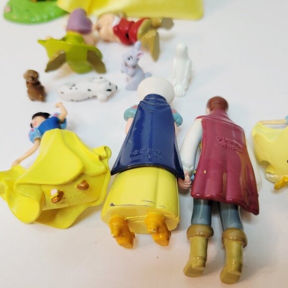 13 Snow White 7 Dwarfs Dopey Grumpy Forest Animals Prince Charming Cake Toppers - Picture 6 of 8